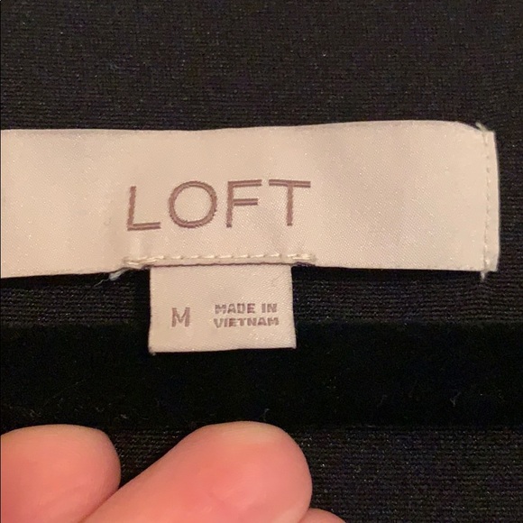 Loft Black Polka Dot Wrap Dress - Picture 5 of 5